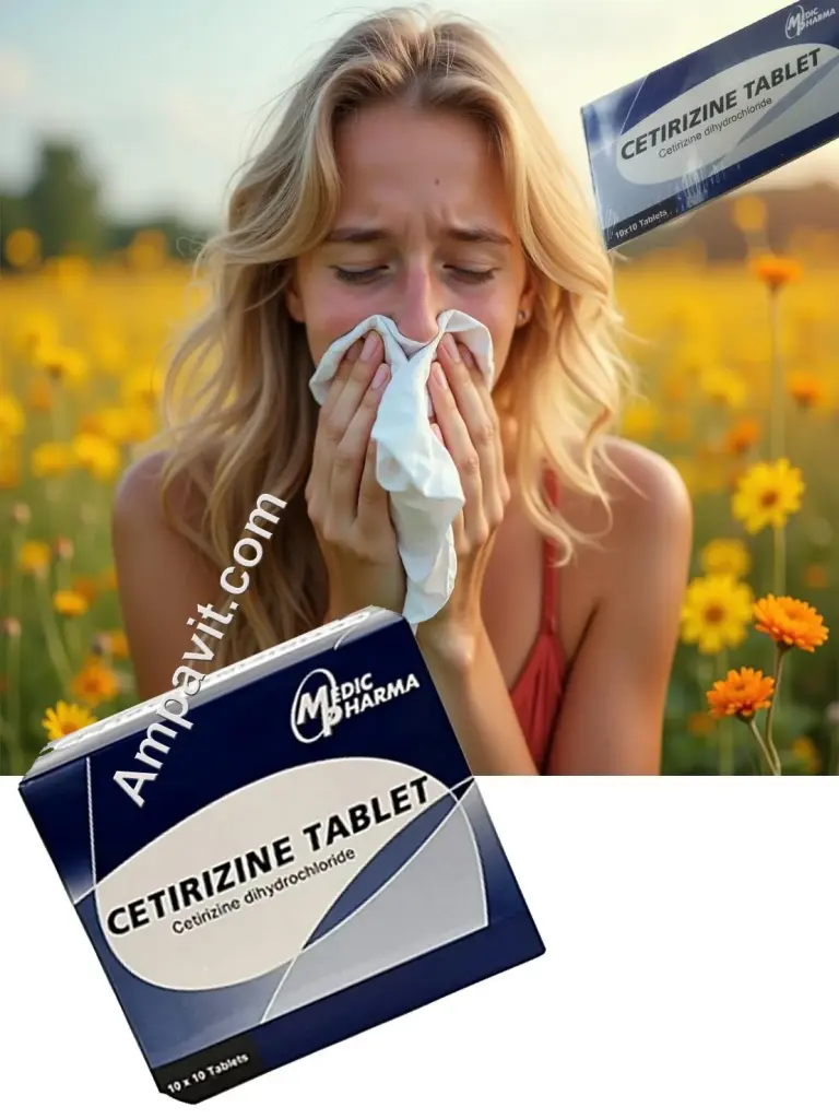 cetrizine box contains 100 tablets