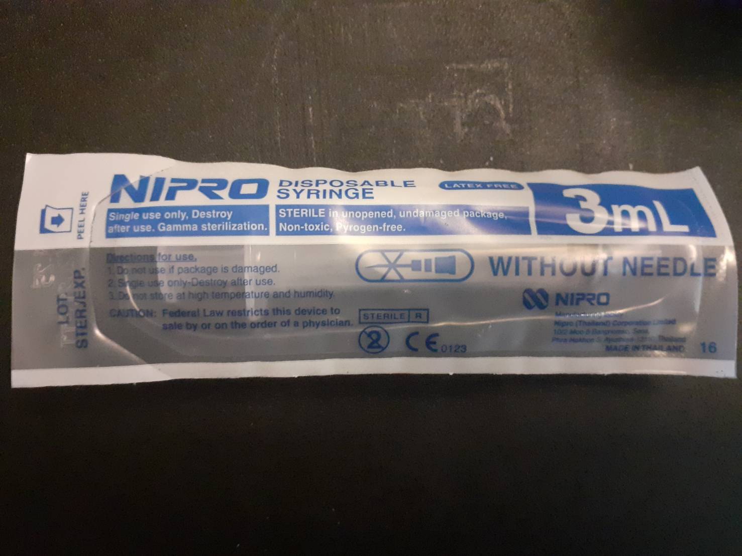 NIPRO 1ml Syringes x 10 needle not included - Image 2