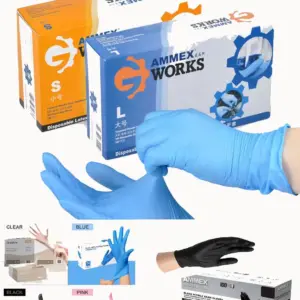 AMMEX Disposable Nitrile Gloves