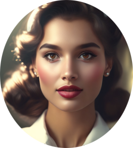 lady with perfect skin